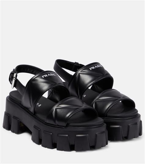 monolith platform sandal women Prada